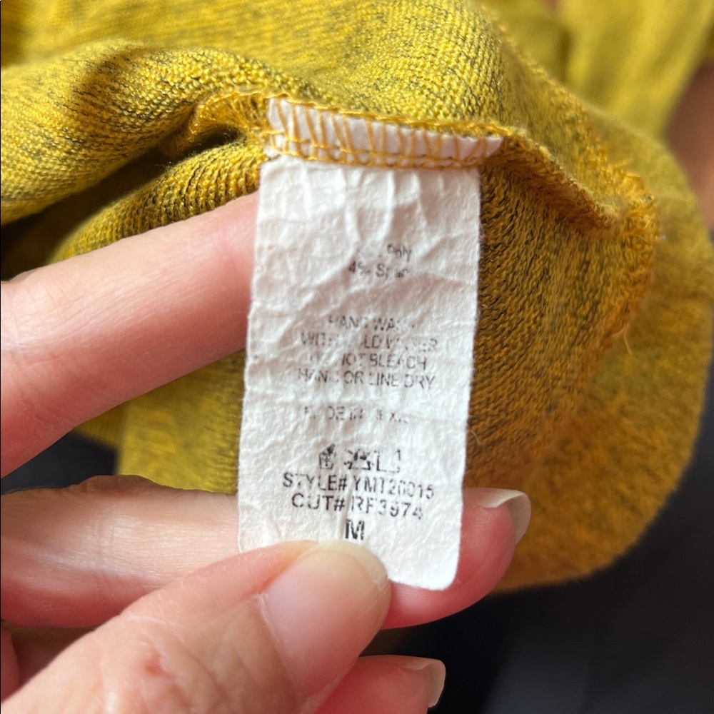 Like new Yellow heather Long Sleeve You & Me Sweater - Picture 10 of 10